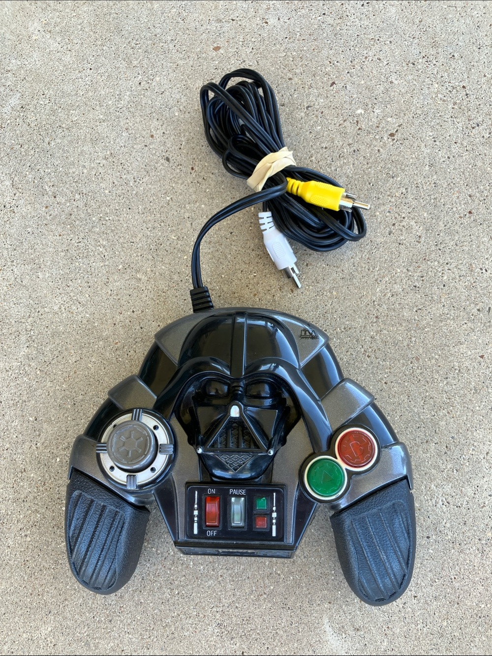 Star Wars Black Darth Vader Wired Game Controller with Colored Buttons
